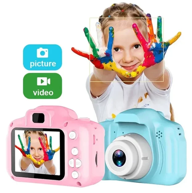 digitalni fotoaparat za decu plavi i rozi model sa 5 rezima rada euroshop