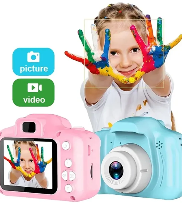 digitalni fotoaparat za decu plavi i rozi model sa 5 rezima rada euroshop