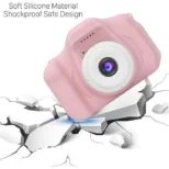 digitalni fotoaparat za decu sa automatskim fokusom i 2 inčnim ekranom rozi euroshop