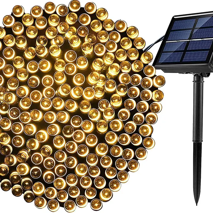 energetski efikasne solarne sijalice 10m različite boje za spoljašnju upotrebu zuta euroshop