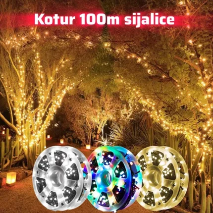 led sijalice kotur 100m sve boje euroshop