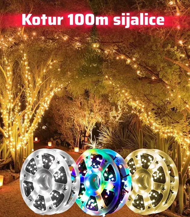 led sijalice kotur 100m sve boje euroshop