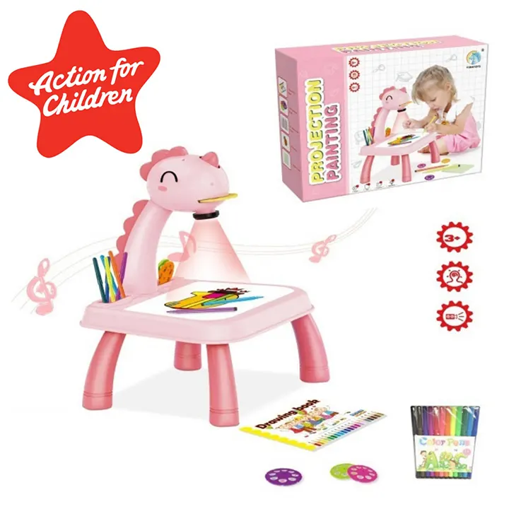 projektor za crtanje rozi edukativna igracka za decu euroshop