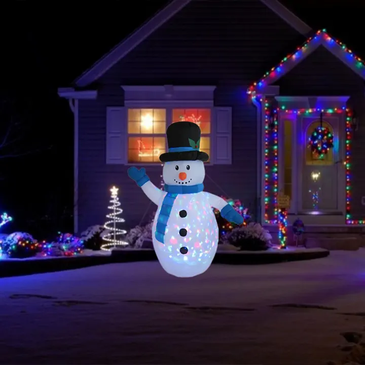 sneško belić na naduvavanje sa rotirajućim led svetlima euroshop