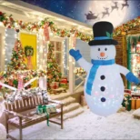 sneško belić s rgb led lampicama i čarobnim svetlosnim efektima euroshop