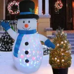 sneško belić sa rgb sijalicama za prazničnu dekoraciju euroshop