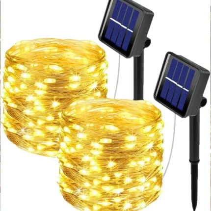 solarne led sijalice žute 20m bakarna žica za dekoraciju euroshop