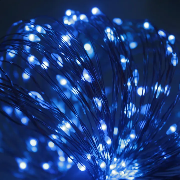 solarne plave sijalice 20m fleksibilna žica za svetlosne figure euroshop