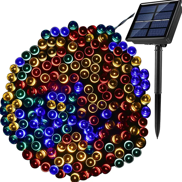 solarne sijalice 10m s belim šarenim plavim žutim led lampicama sarena euroshop