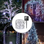 solarne sijalice bele 20m 200 led sijalica za vrt ukrašavanje euroshop