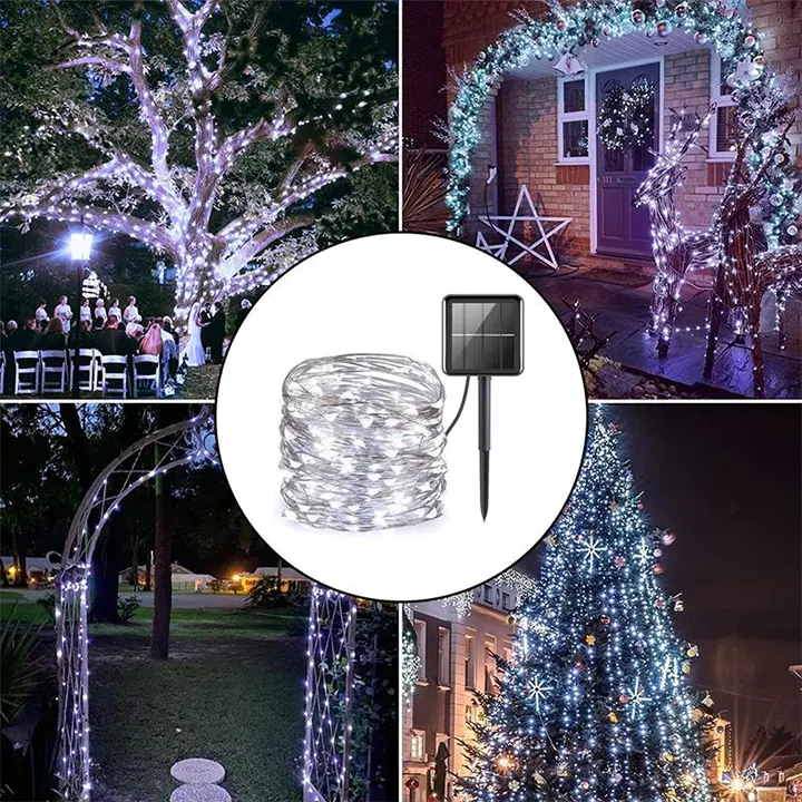 solarne sijalice bele 20m 200 led sijalica za vrt ukrašavanje euroshop