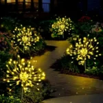 solarno drvce sa zutim sijalicama za dekoraciju vrta euroshop