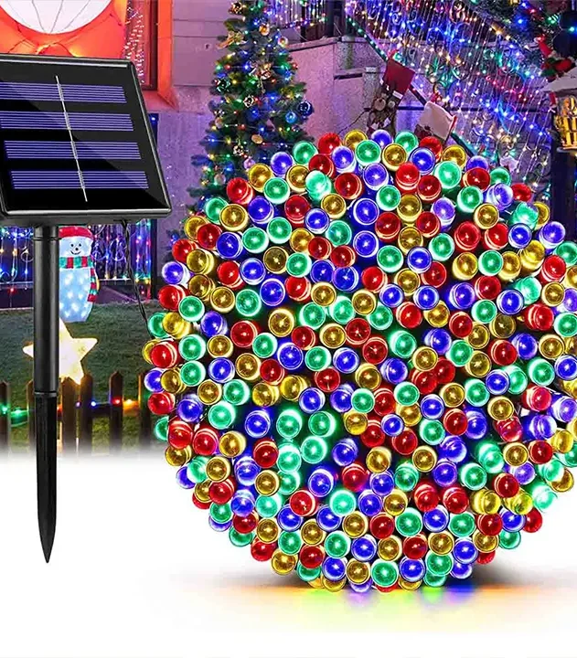 vodootporne solarne šarene lampice 10m za spoljašnju upotrebu euroshop