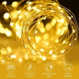 žute solarne sijalice 20m savitljive žice za baštu i terasu euroshop