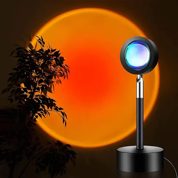 dekorativna led lampa zalazak sunca sa rotirajucim svetlom euroshop