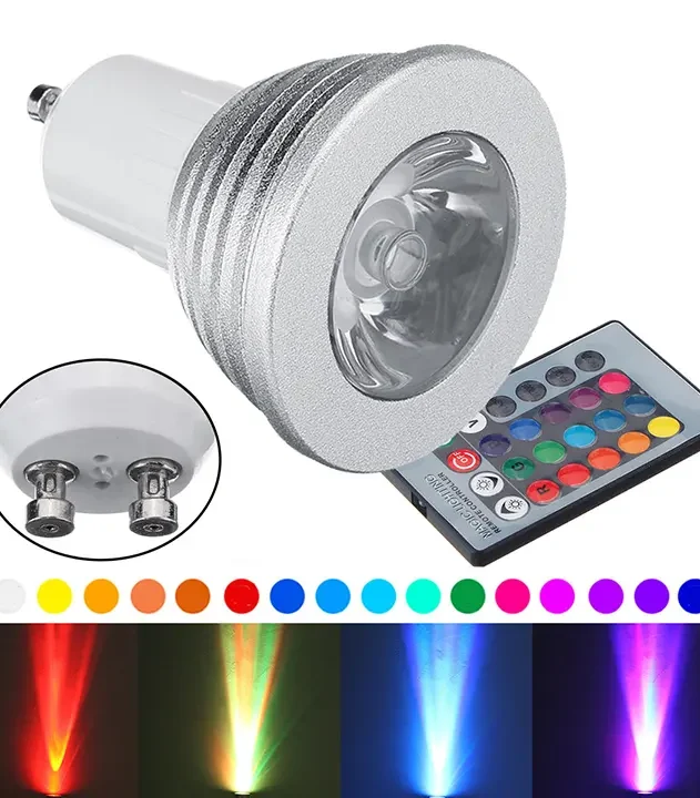 energetski efikasna gu10 rgb led sijalica 3w euroshop