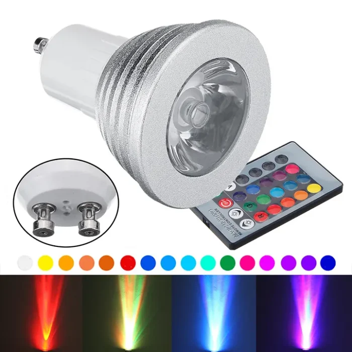 energetski efikasna gu10 rgb led sijalica 3w euroshop