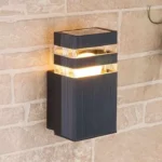 fasadna zidna lampa crna stil 3 moderna elegantna lampa za eksterijer euroshop