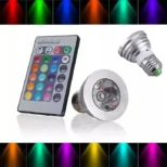 gu10 rgb led sijalica 3w sa daljinskim upravljačem euroshop