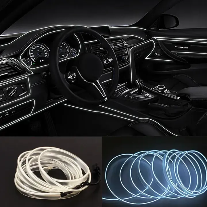 LED Traka za Enterijer auta 2m BELA - Slika 1