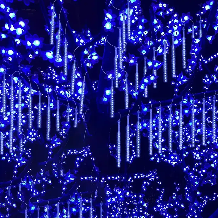 novogodišnja plava led meteorska kiša za dekoraciju euroshop