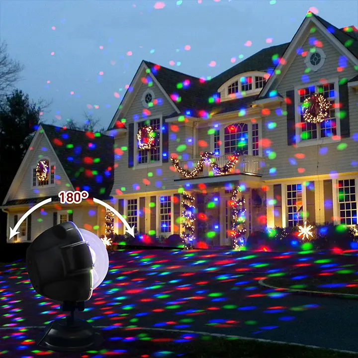 novogodišnji led projektor za sneg pahulje i svečane prilike euroshop