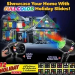 praznični projektor sa 12 slajdova laserska dekoracija euroshop