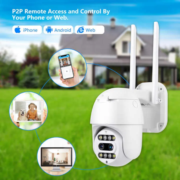 ptz 12mpx wifi ip kamera za video nadzor sa 350 stepeni rotacijom euroshop