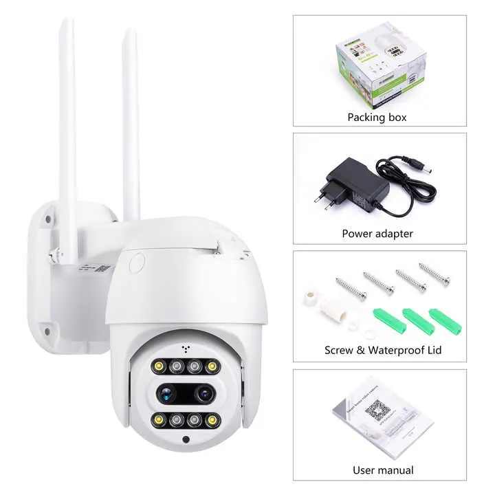 ptz kamera 12mpx wifi s pametnim formatom h264 i realnom vremenom nadzora euroshop