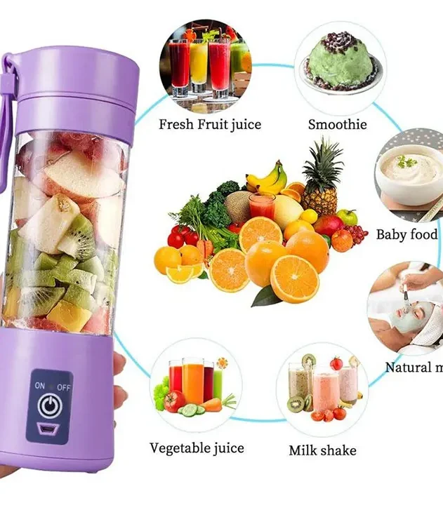 punjivi mini blender sve boje sa 380ml zapreminom i 22000 obrtaja euroshop