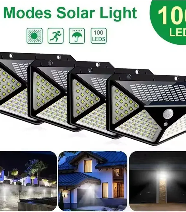 set solarnih reflektora 100 dioda 4kom s senzorom euroshop