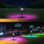 solarne lampe za vrt i bastu 6kom sarene bele euroshop