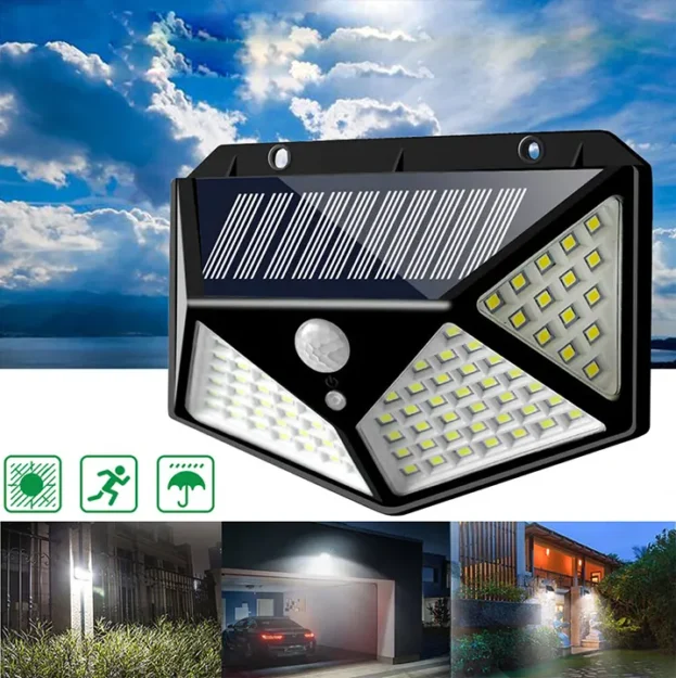 solarni reflektor 100 dioda sa senzorom pokreta euroshop