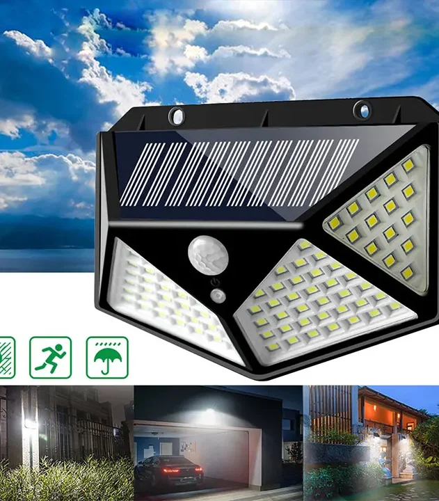 solarni reflektor 100 dioda sa senzorom pokreta euroshop