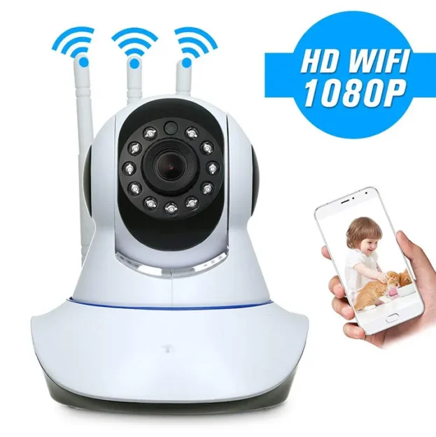 wifi kamera sa 3 antene za video nadzor s infracrvenim noćnim vidom euroshop