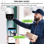 wifi spoljna kamera sa 4 led diodama za nocno snimanje u boji euroshop