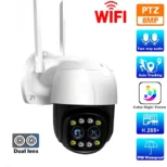 wifi spoljna kamera sa dva sociva za video nadzor 8mp zoom euroshop