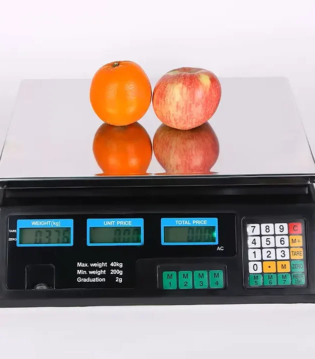 digitalna vaga za pijacu do 40kg sa prikazom cene i težine euroshop