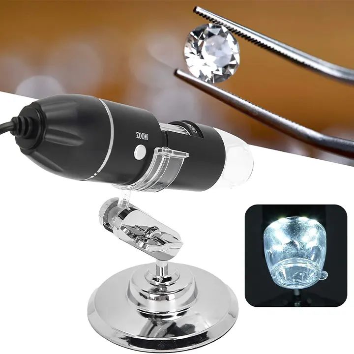 profesionalni mikroskop sa usb povezivanjem i led osvetljenjem euroshop