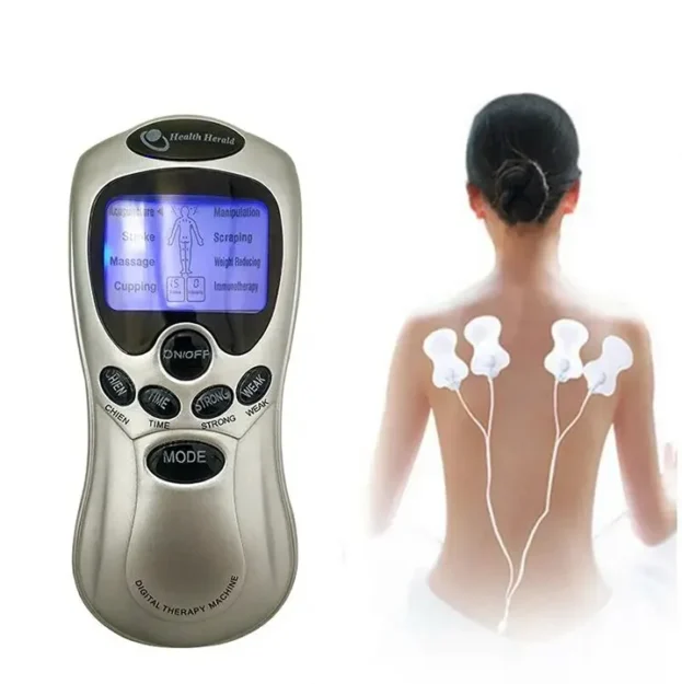 digitalni tens masazer sa 4 elektrode elektrostimulacija euroshop