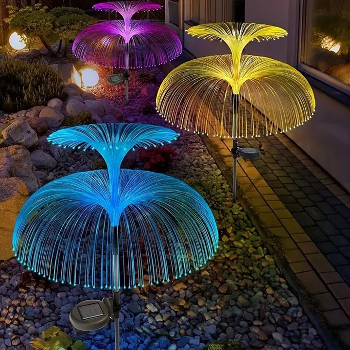 solarna lampa meduza dupla sa 7 boja svetla za eksterijer euroshop