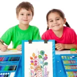 Set za crtanje i bojenje 208 delova Plavi - Slika 5