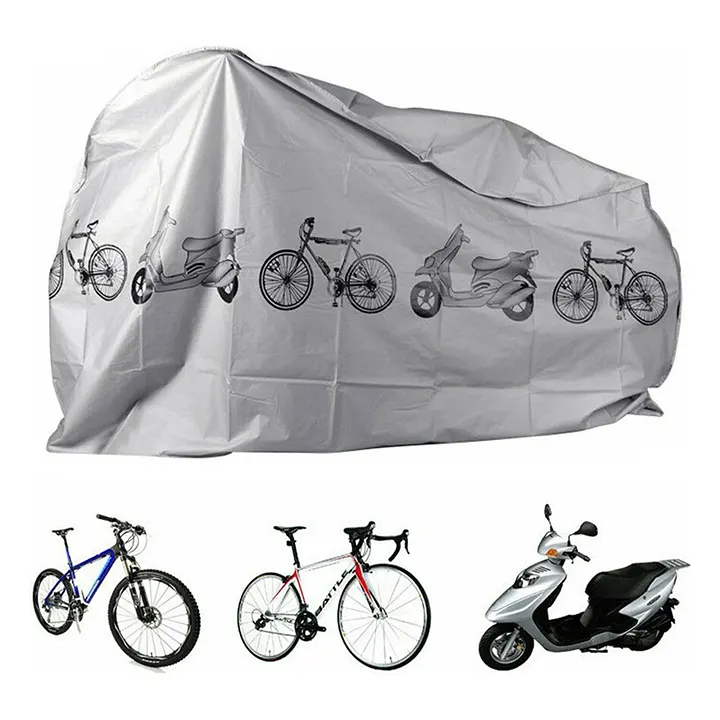 zastitna cerada za bicikl ili skuter silver vodootporna euroshop