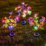 bastenska solarna lampa leptiri 65cm euroshop