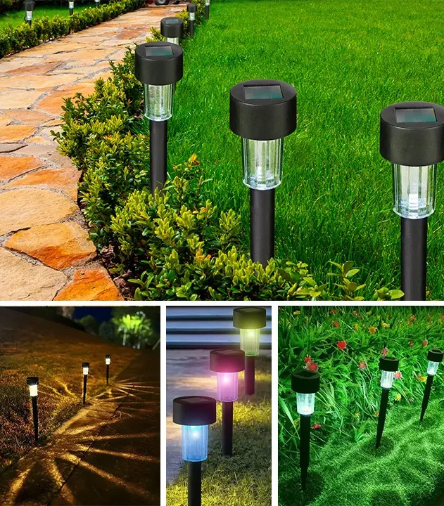 lampe za dvoriste sa promenom boje i solarno punjenje euroshop