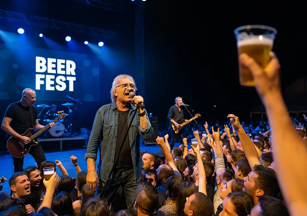 muzika i besplatno pivo beograd beer fest 2025 euroshop