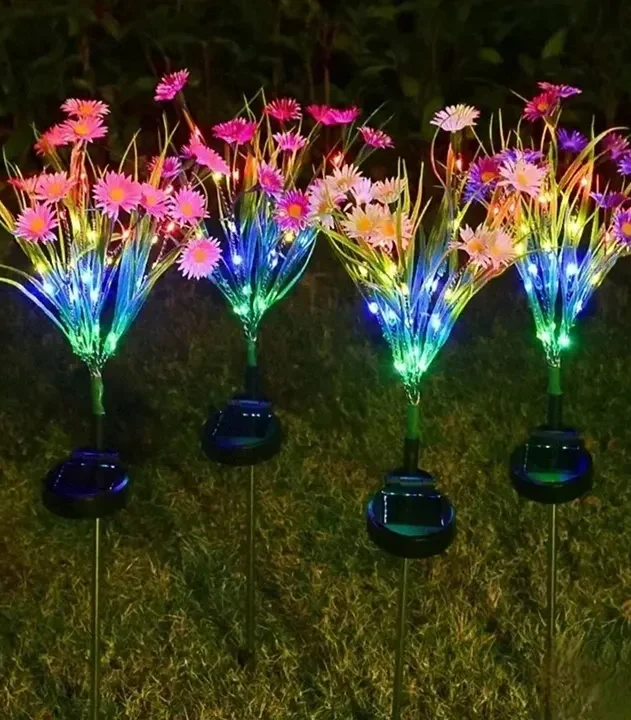solarna lampa buket gerbera led euroshop