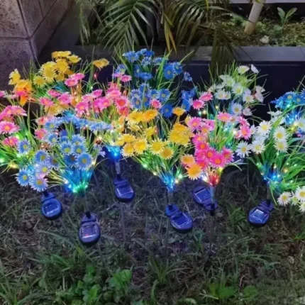 solarna led lampa cvetni buket euroshop