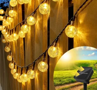 solarni niz zute kuglice lampice euroshop