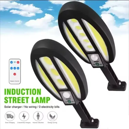 Solarni reflektor sa 96COB sijalica, zidna solarna lampa 96 COB za dvorište